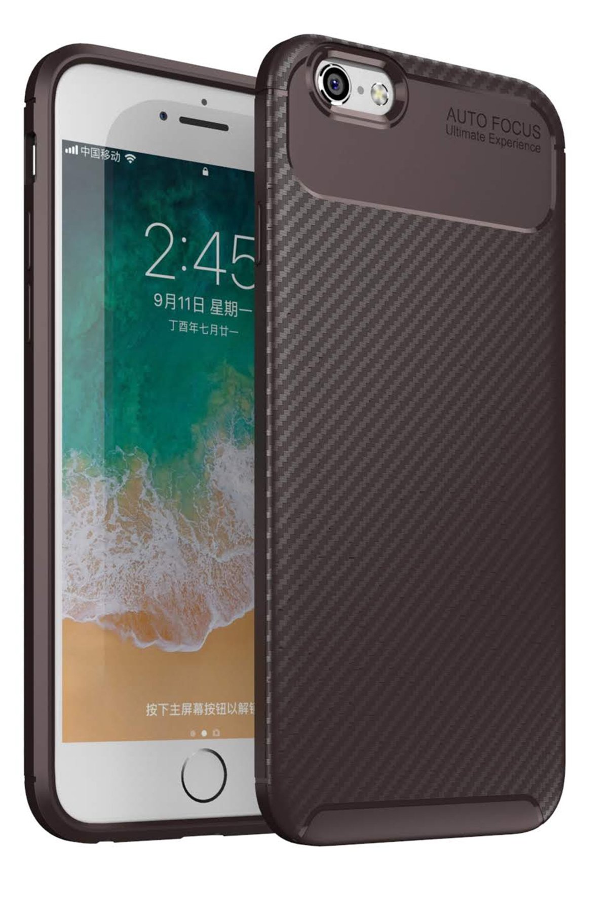 Newface iPhone 6 Kılıf Palm Buzlu Kamera Sürgülü Silikon - Turkuaz