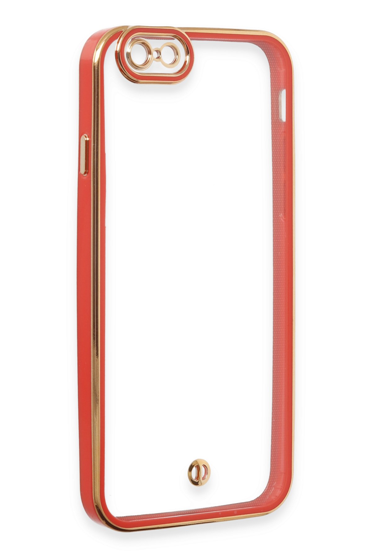 Newface iPhone 6 Kılıf Liva Lens Silikon - Kırmızı