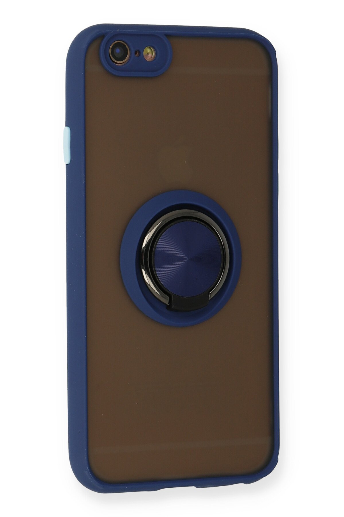 Newface iPhone 6 Kılıf Palm Buzlu Kamera Sürgülü Silikon - Siyah