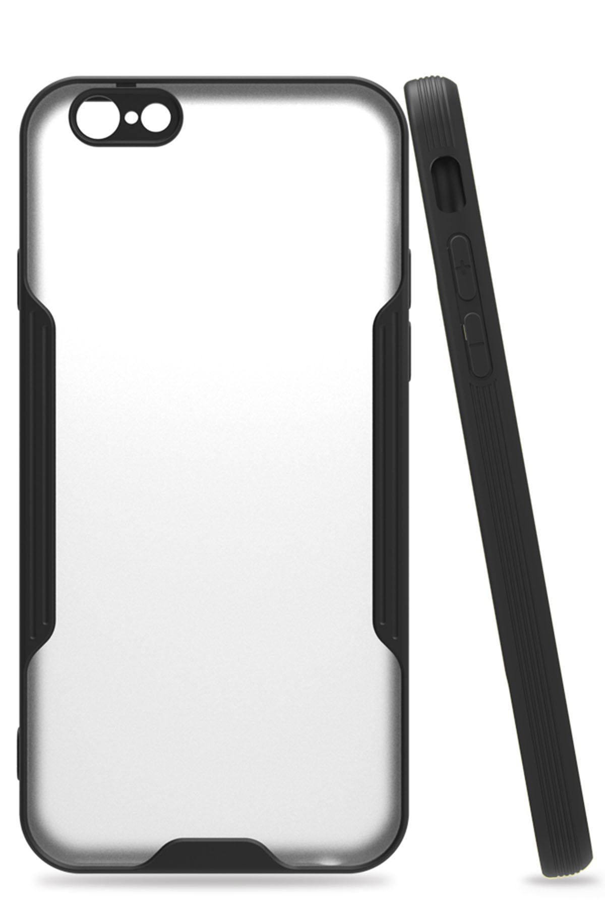 Newface iPhone 6 Kılıf Mega Standlı Silikon - Siyah