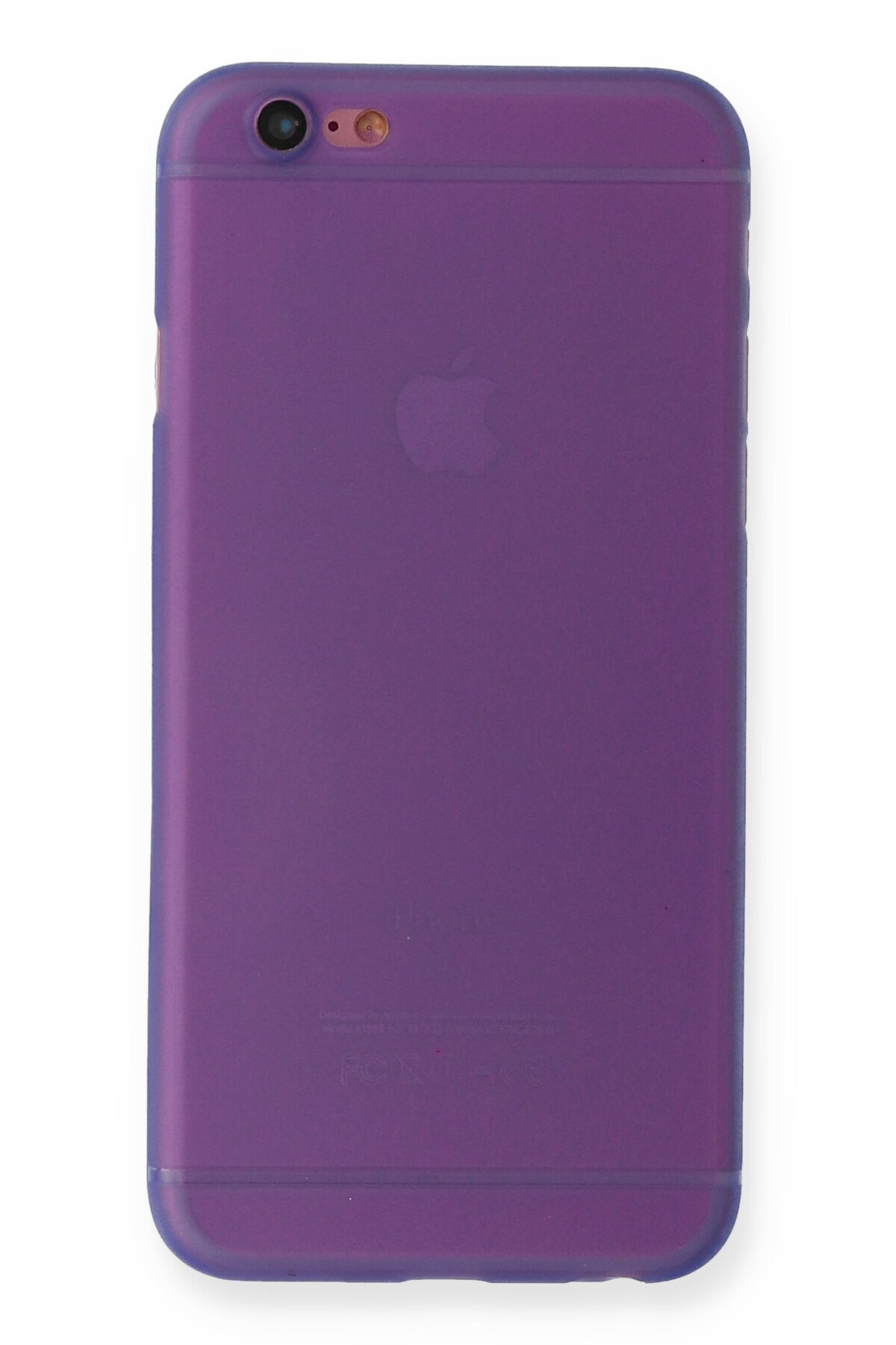 Newface iPhone 6 Kılıf Palm Buzlu Kamera Sürgülü Silikon - Lila