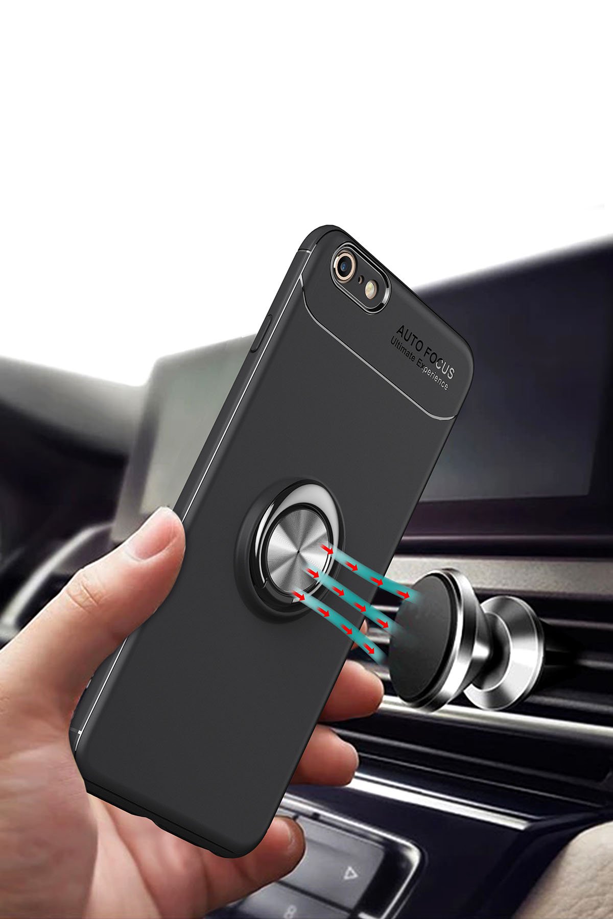 Newface iPhone 6 Kılıf Platin Silikon - Kırmızı
