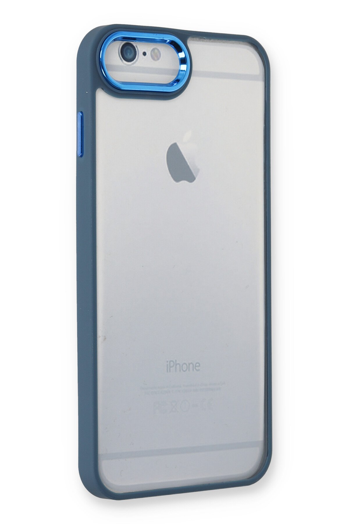 Newface iPhone 6 Plus Kılıf Palm Buzlu Kamera Sürgülü Silikon - Sarı