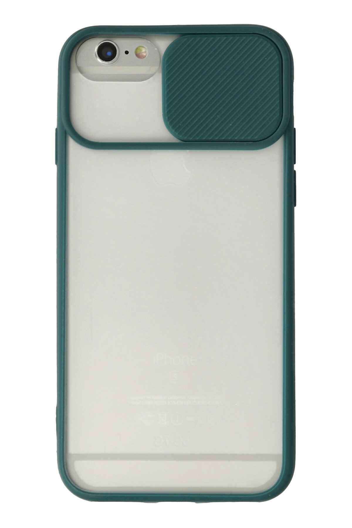 Newface iPhone 6 Plus Kılıf Zegna Yüzüklü Silikon Kapak - Koyu Yeşil