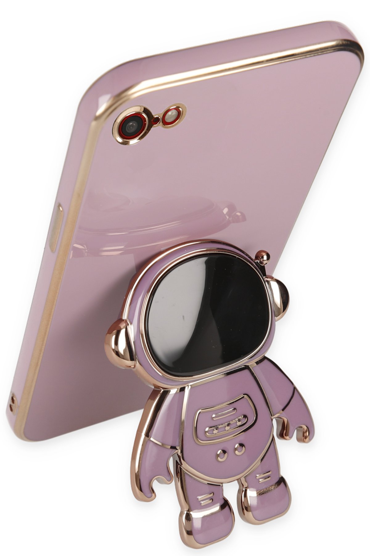 Newface iPhone 7 Kılıf Coco Deri Standlı Kapak - Pudra