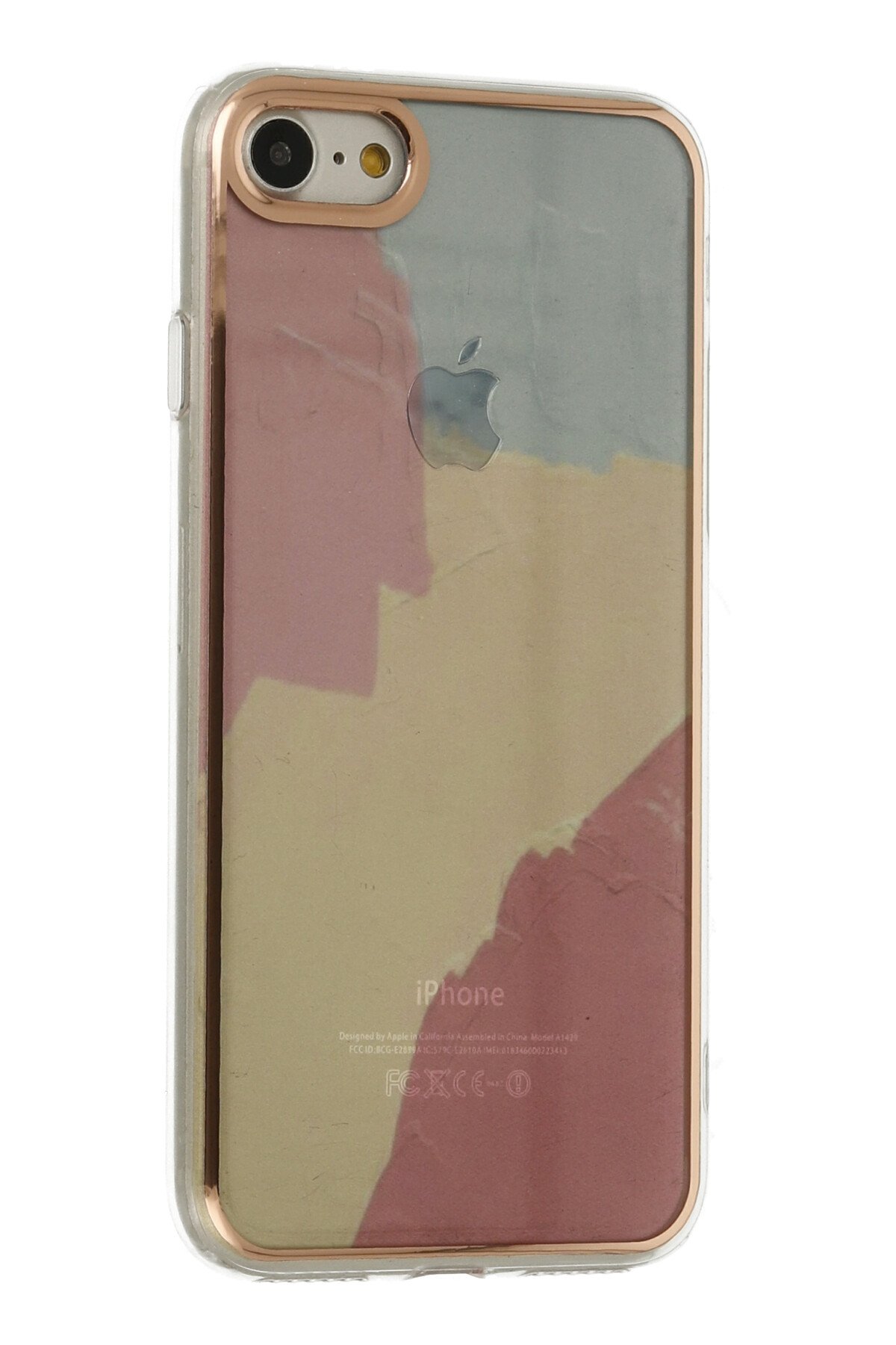 Newface iPhone 7 Kılıf Nano içi Kadife  Silikon - Sarı