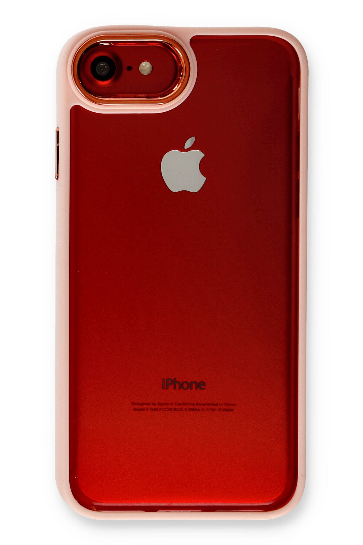 Newface iPhone 7 Kılıf Platin Simli Silikon - Lacivert