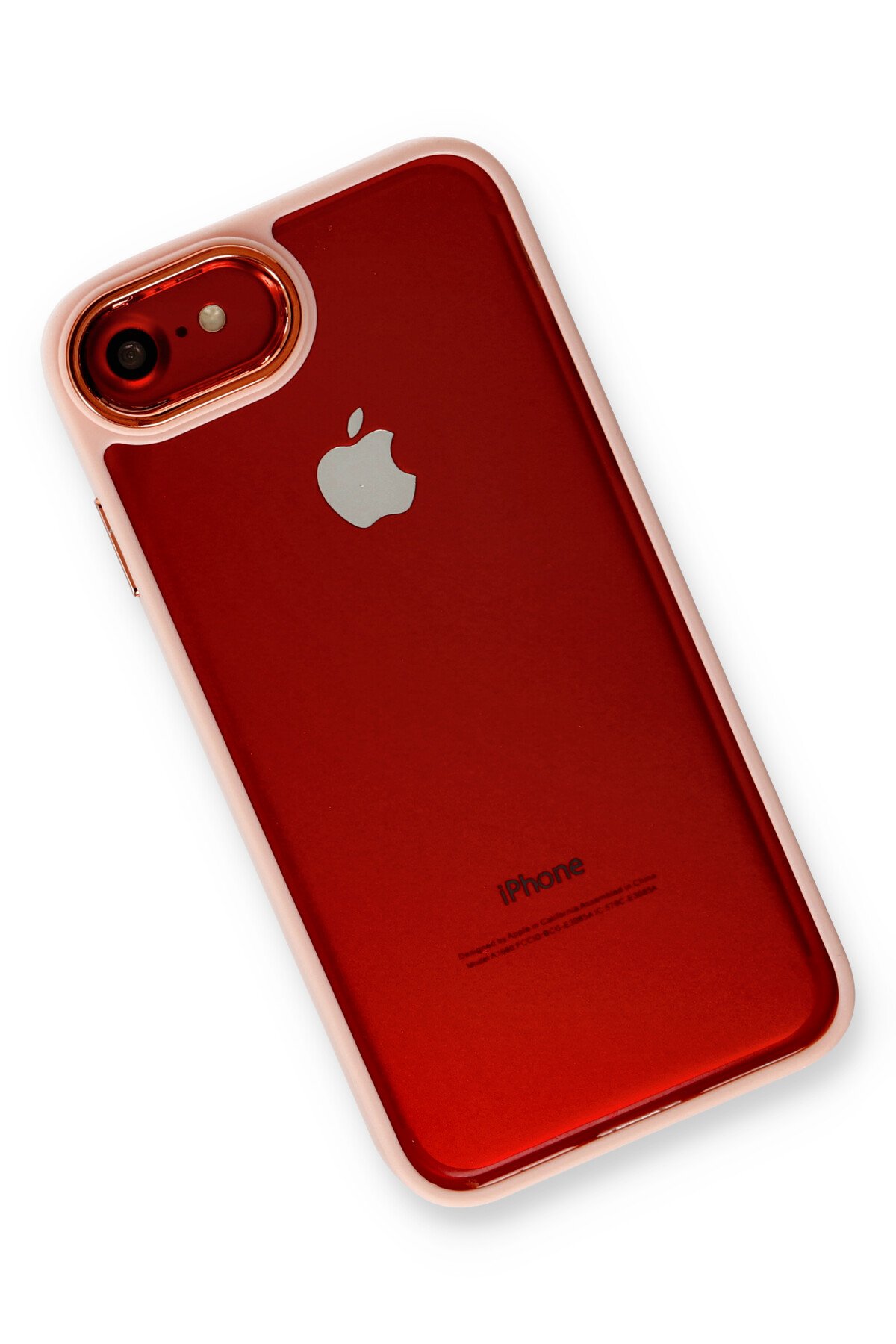Newface iPhone 7 Kılıf Platin Simli Silikon - Lacivert