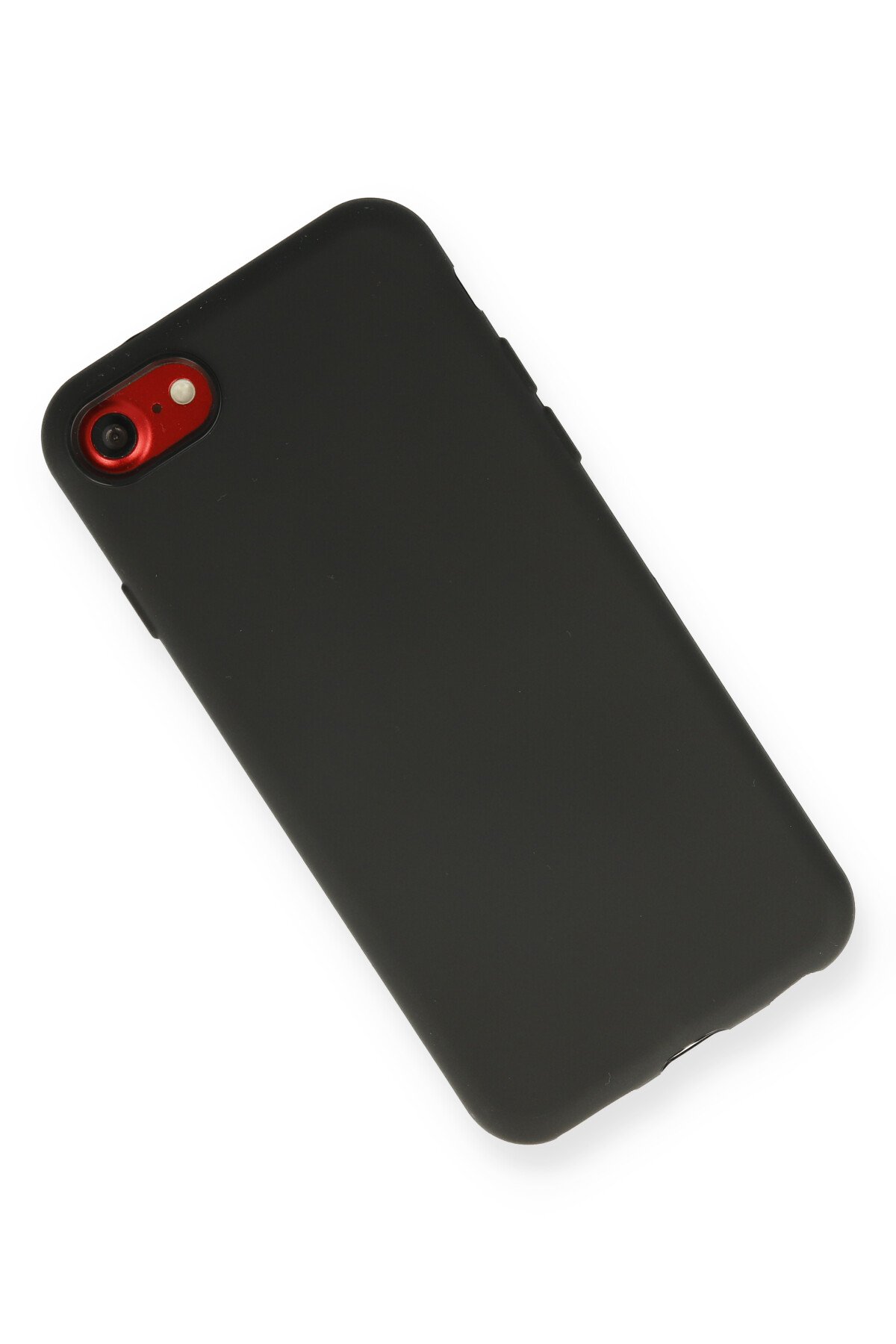 Newface iPhone SE 2020 Kılıf Montreal Yüzüklü Silikon Kapak - Kırmızı