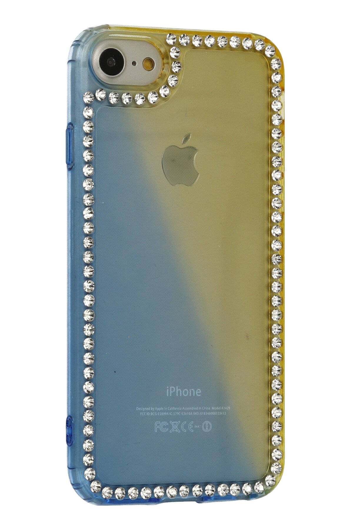 Newface iPhone 7 Kılıf Coco Deri Silikon Kapak - Beyaz