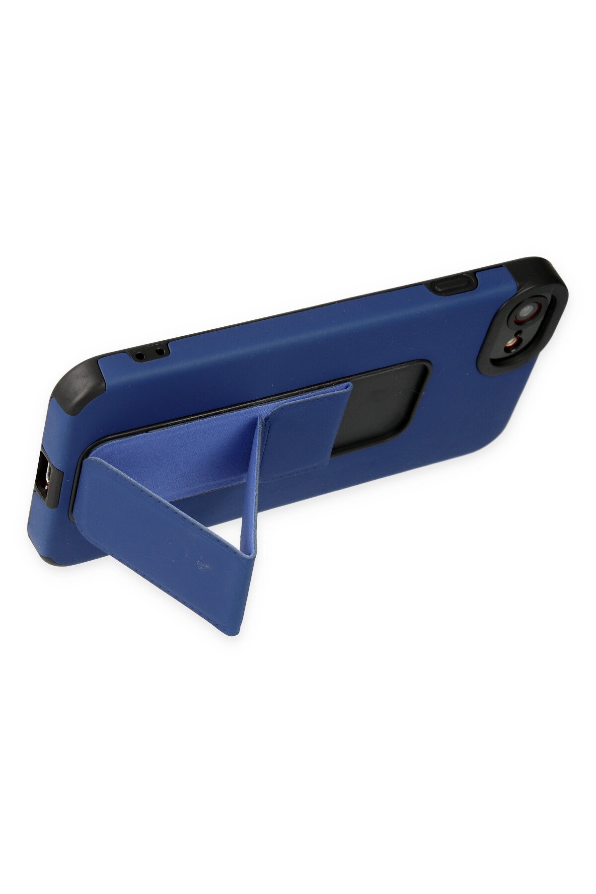 Newface iPhone 7 Kılıf Mega Standlı Silikon - Mavi