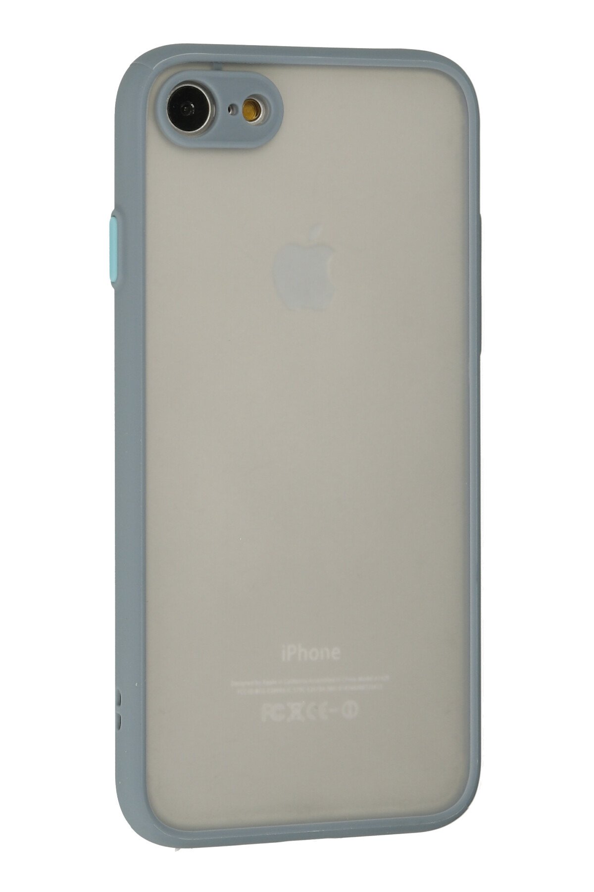 Newface iPhone SE 2020 Kılıf Nano içi Kadife Silikon - Mavi