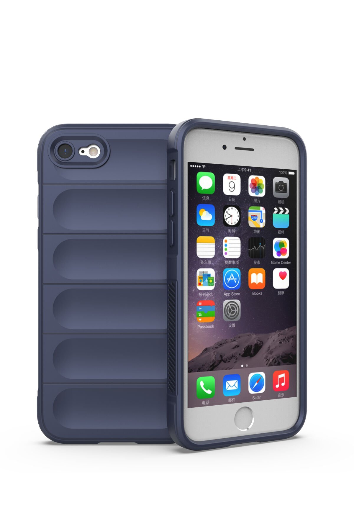 Newface iPhone 7 Kılıf First Silikon - Lacivert