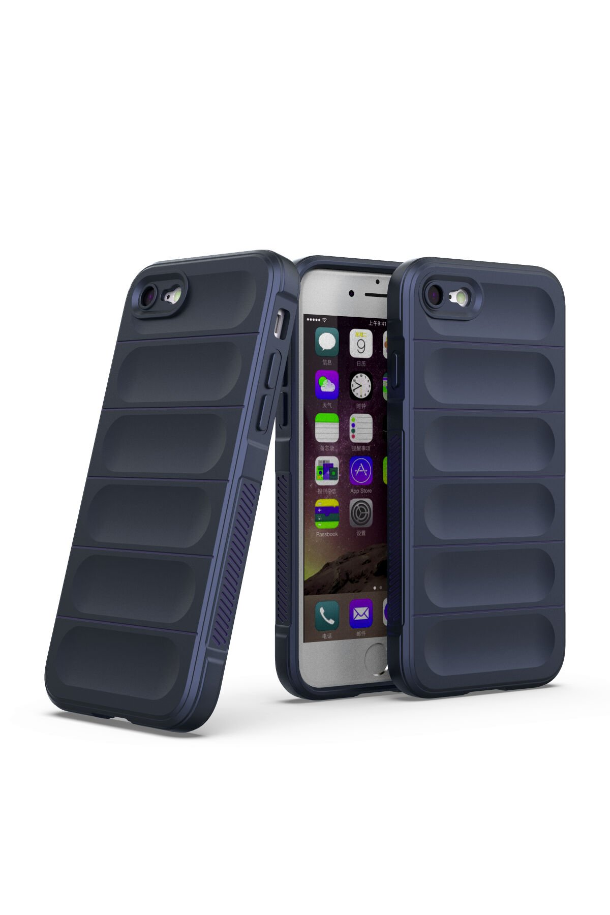 Newface iPhone 7 Kılıf First Silikon - Lacivert