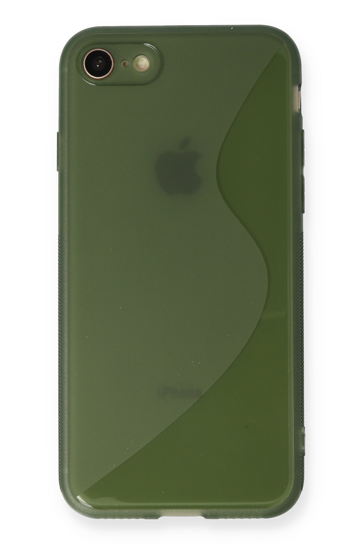 Newface iPhone SE 2020 Kılıf Pars Lens Yüzüklü Silikon - Siyah