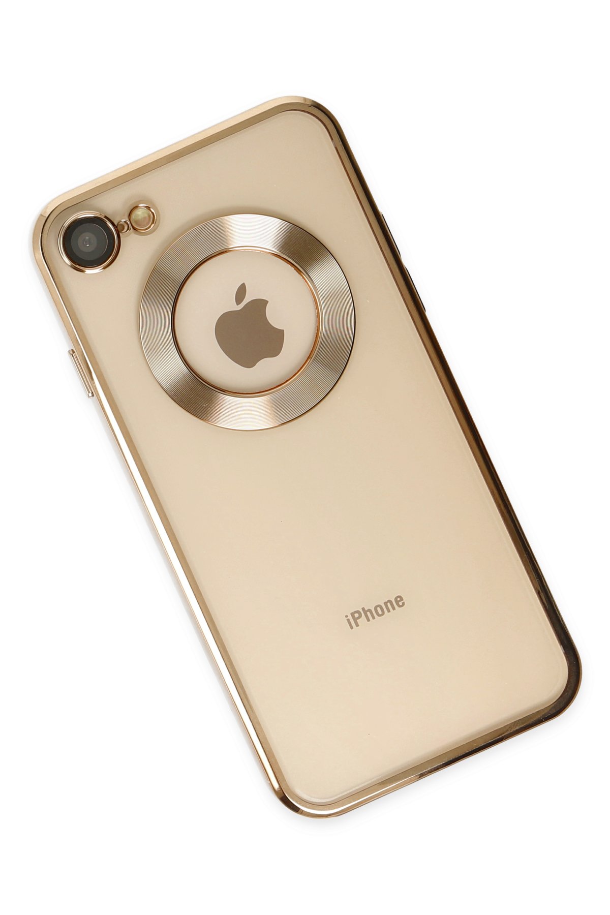 Newface iPhone 7 Kılıf Palm Buzlu Kamera Sürgülü Silikon - Siyah