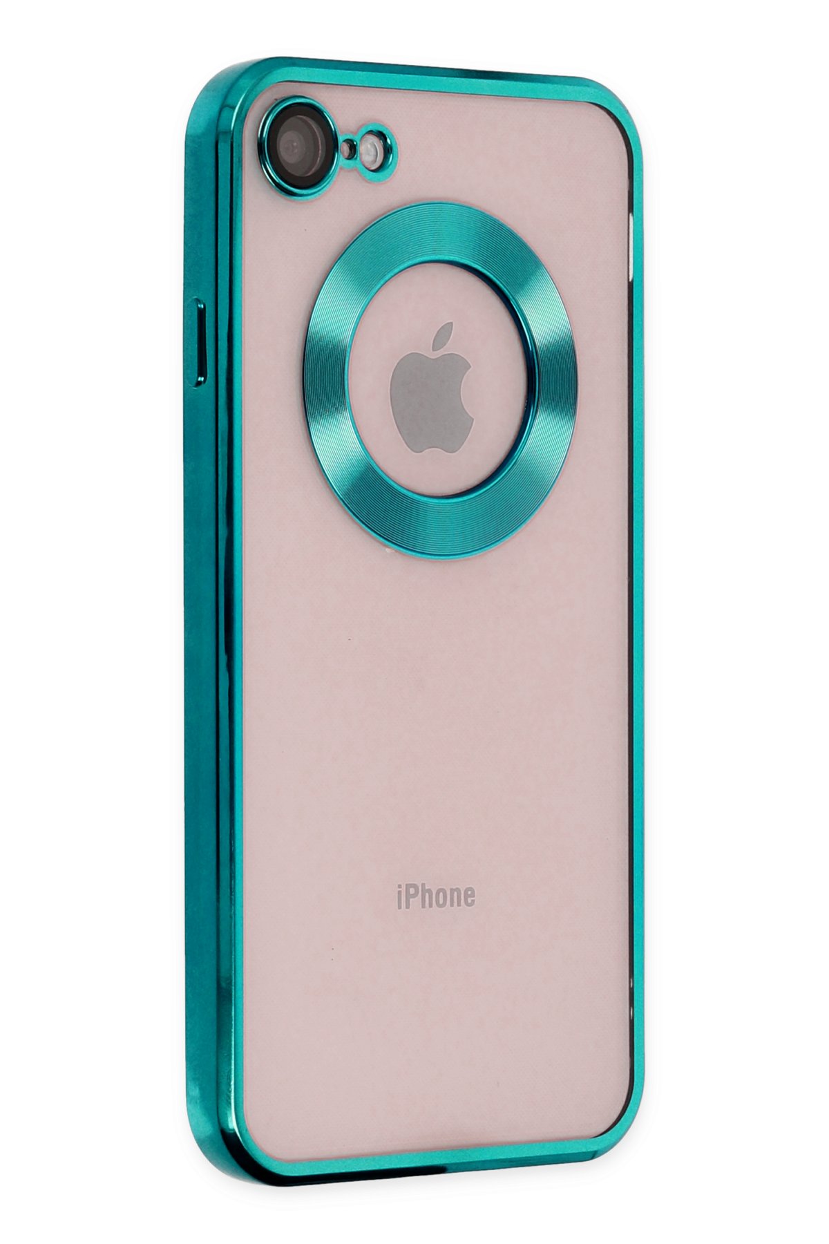 Newface iPhone 7 Kılıf Coco Deri Silikon Kapak - Açık Yeşil
