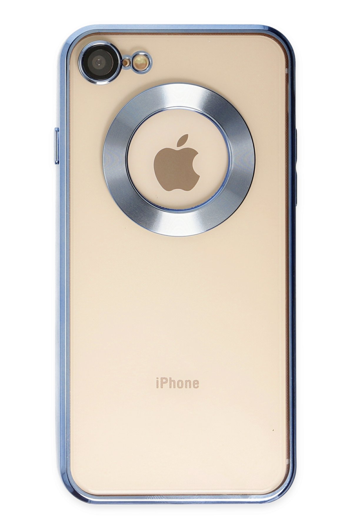 Newface iPhone 7 Kılıf Coco Deri Standlı Kapak - Mavi