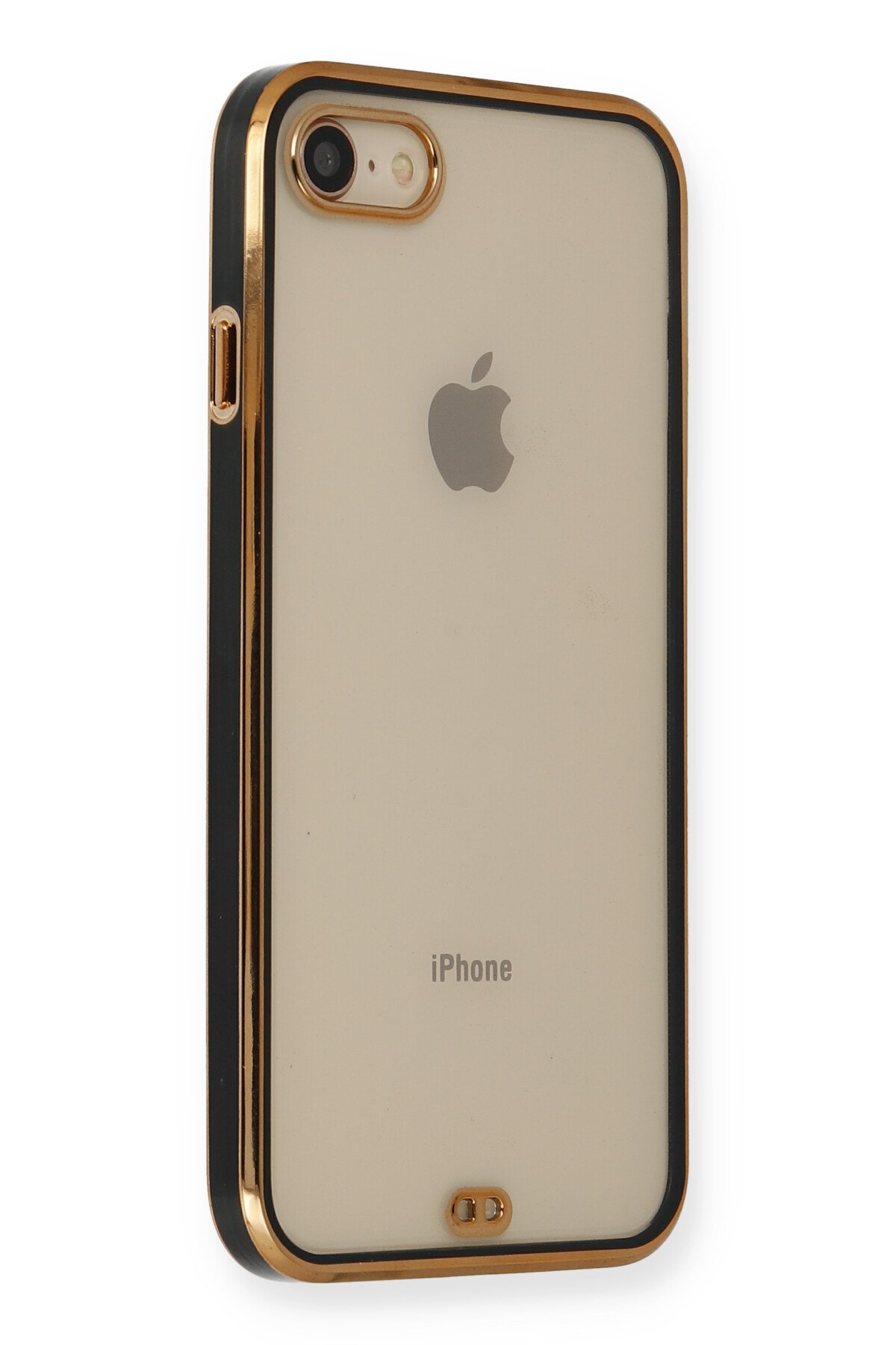 Newface iPhone 8 Kılıf Platin Simli Silikon - Mavi