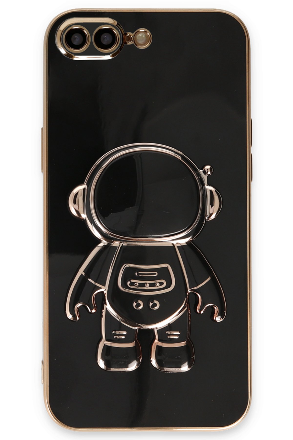 Newface iPhone 7 Plus Kılıf Trend S Plus Kapaklı Kılıf - Gold