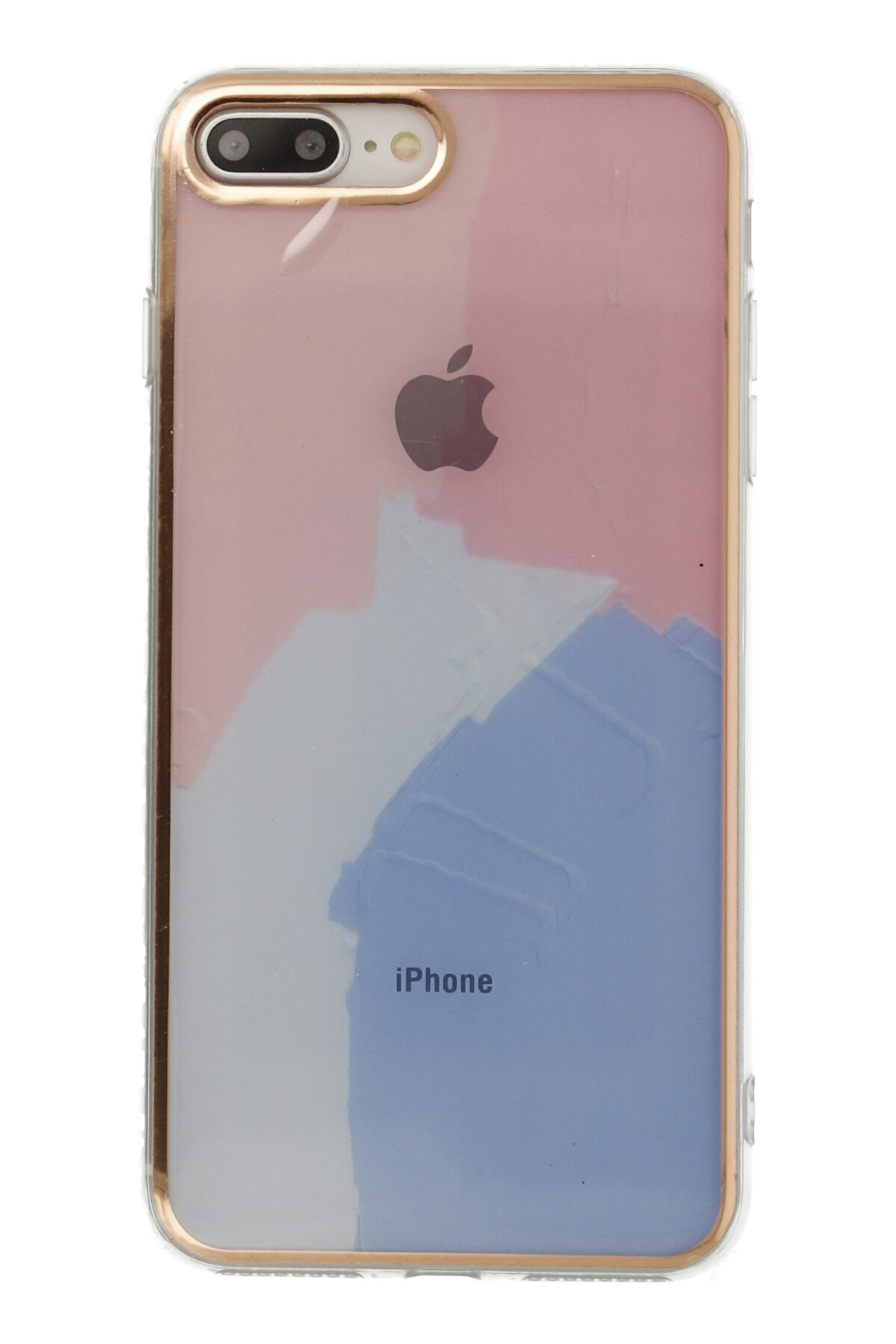 Newface iPhone 7 Plus Kılıf Coco Deri Silikon Kapak - Lila