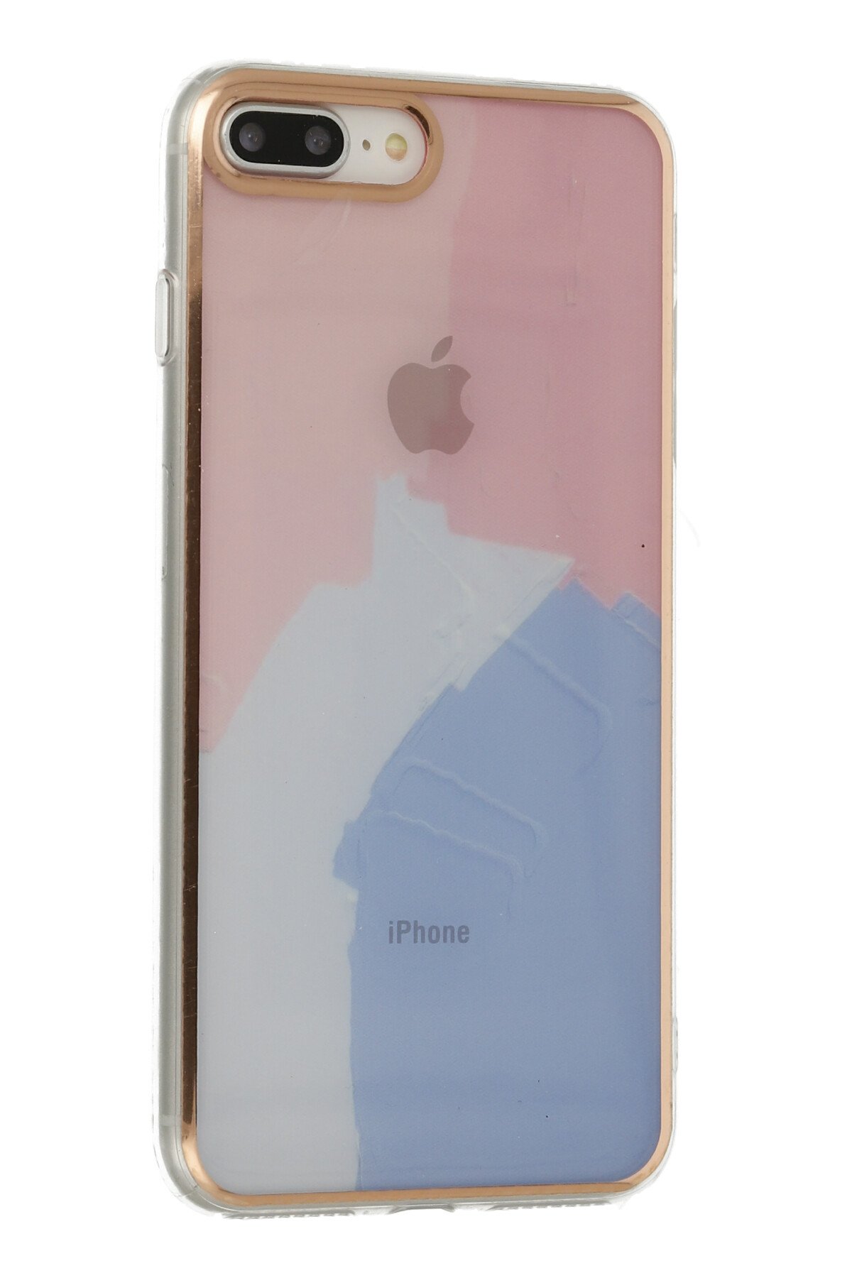 Newface iPhone 7 Plus Kılıf Coco Deri Silikon Kapak - Lila