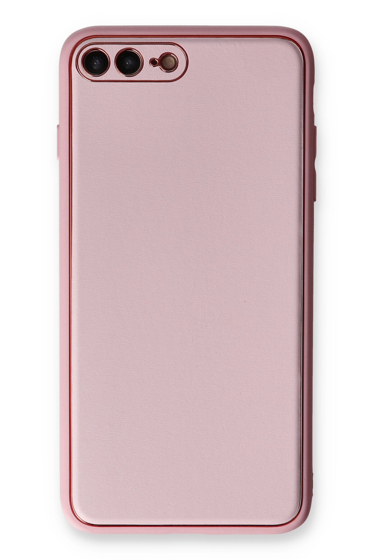 Newface iPhone 7 Plus Kılıf Platin Silikon - Pembe