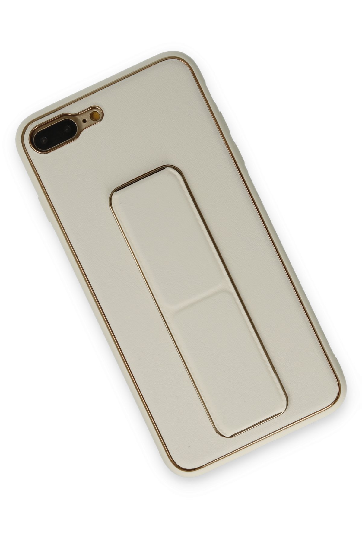 Newface iPhone 7 Plus Kılıf Zegna Yüzüklü Silikon Kapak - Rose