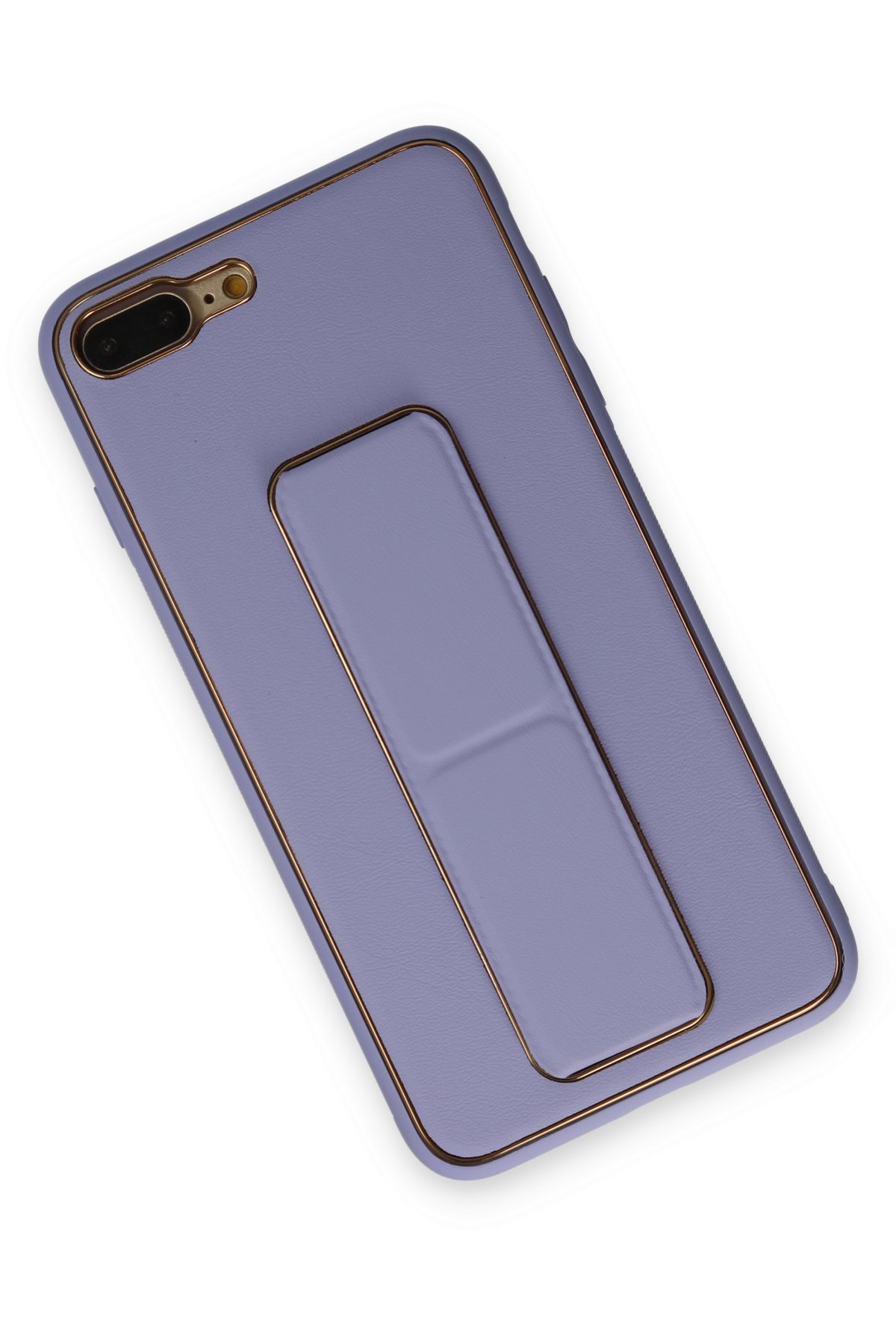 Newface iPhone 7 Plus Kılıf Coco Deri Silikon Kapak - Pudra