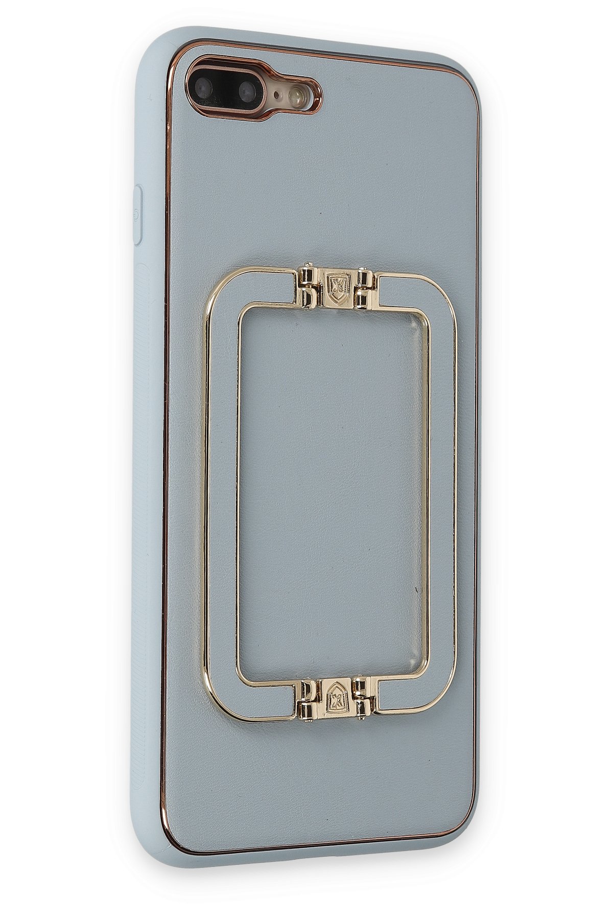 Newface iPhone 7 Plus Kılıf Kelvin Kartvizitli Silikon - Lila