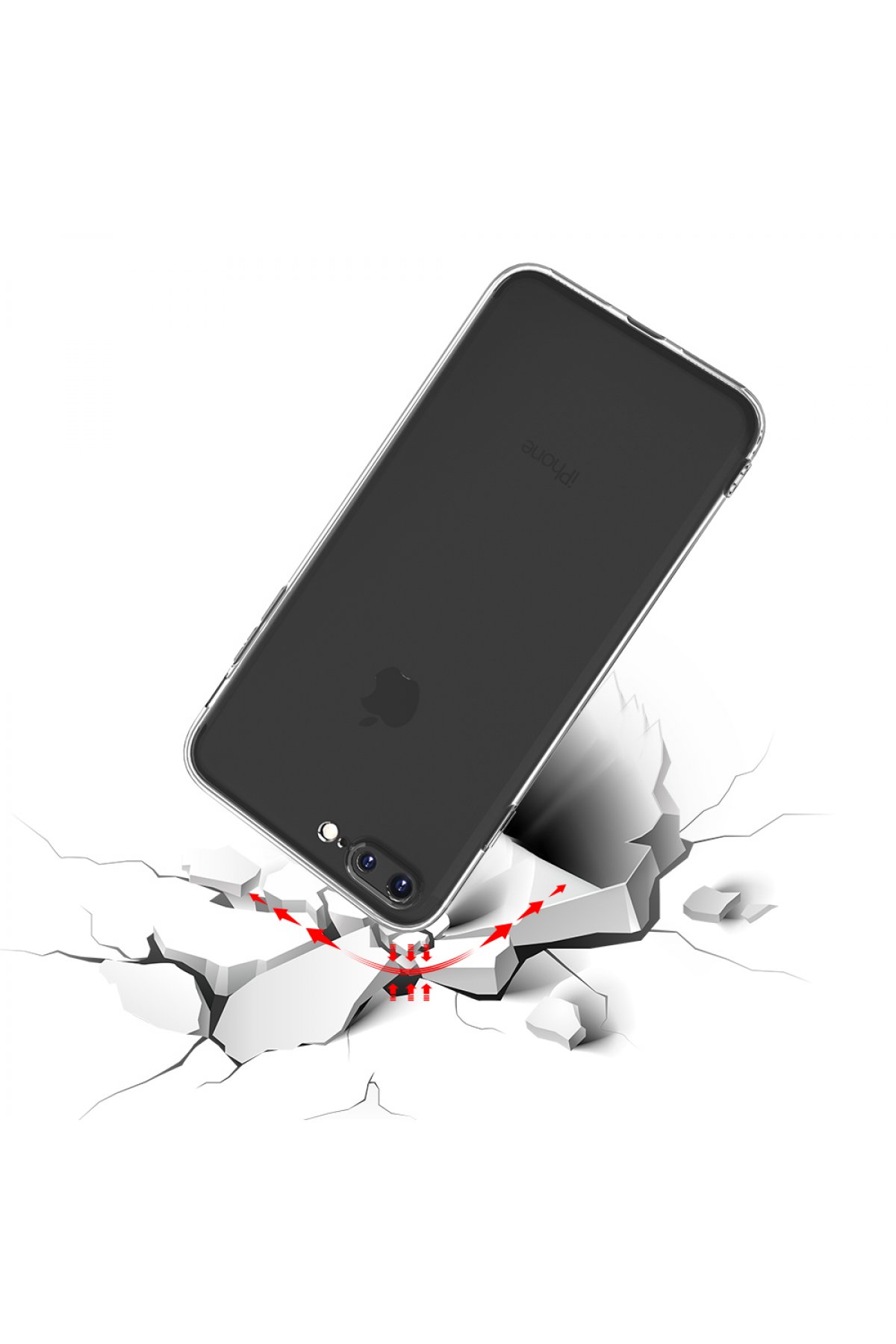 Newface iPhone 7 Plus Kılıf Montreal Silikon Kapak - Turkuaz