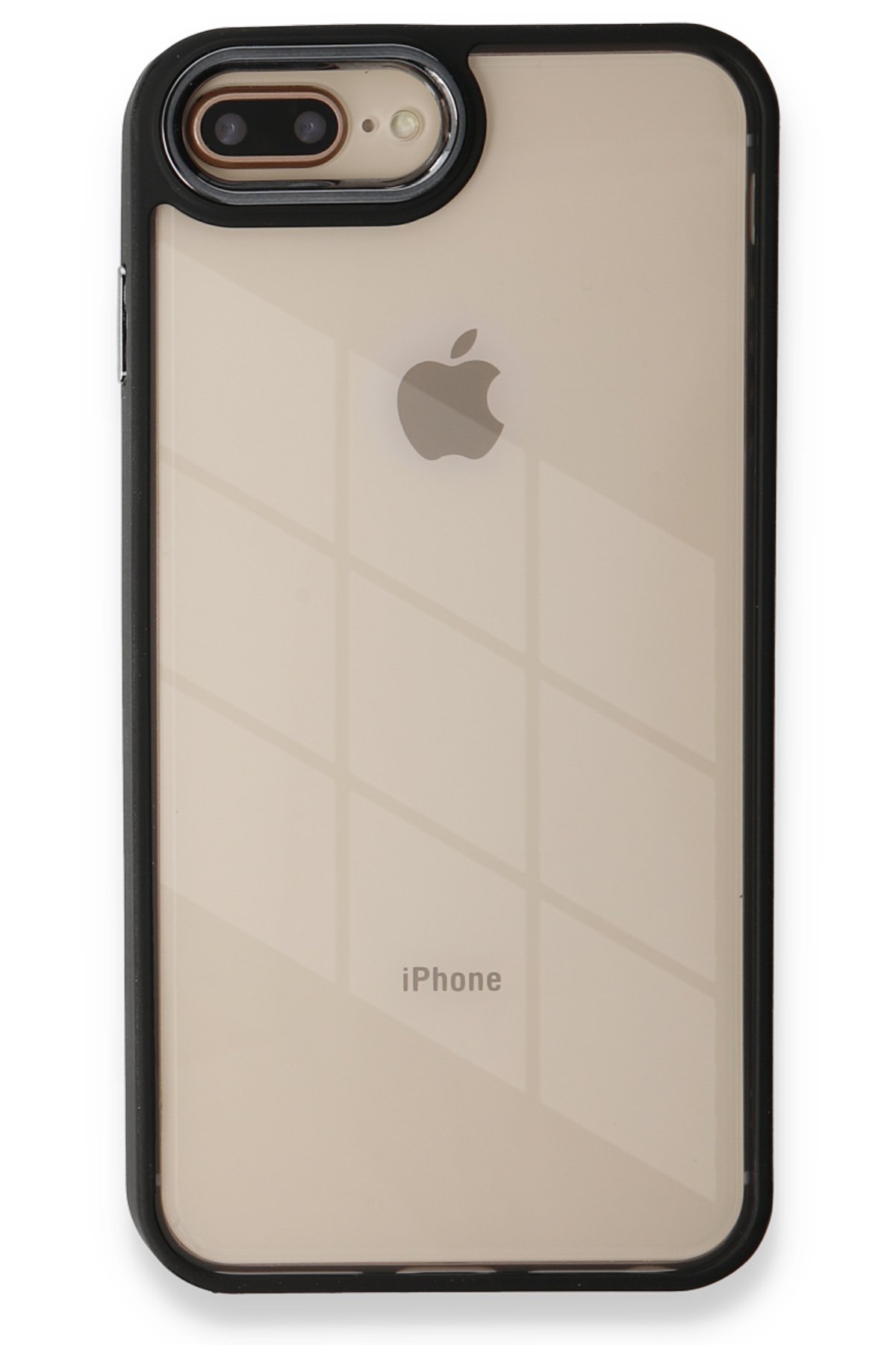 Newface iPhone 7 Plus Kılıf Lansman Glass Kapak - Sarı
