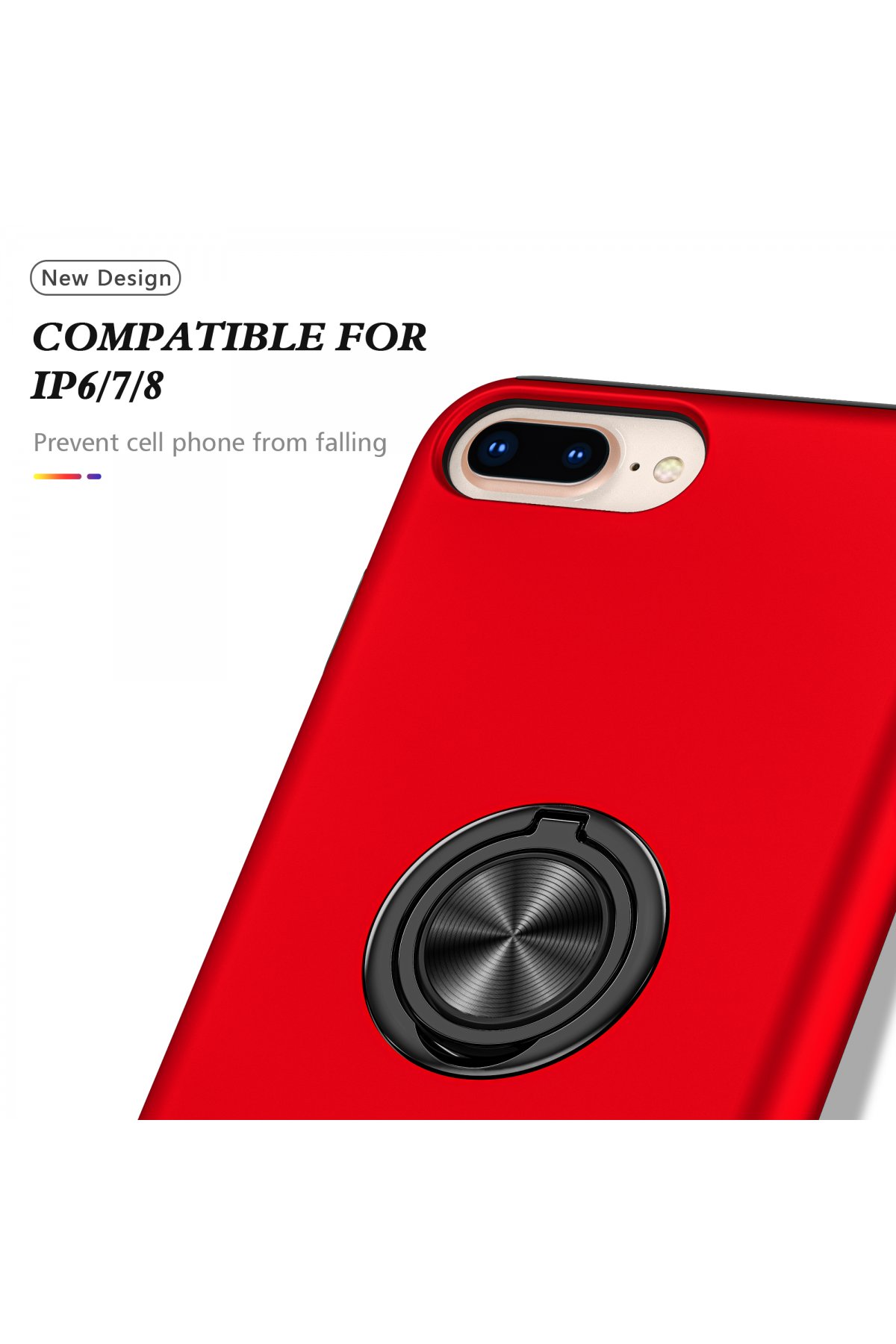 Newface iPhone 7 Plus Kılıf Miami Şeffaf Silikon - Fuşya
