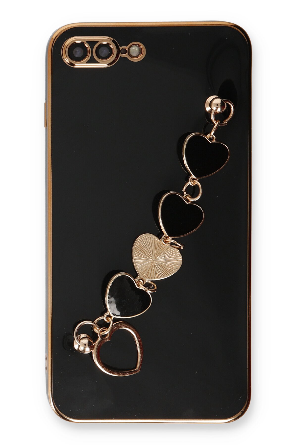 Newface iPhone 7 Plus Kılıf Nano içi Kadife Silikon - Siyah