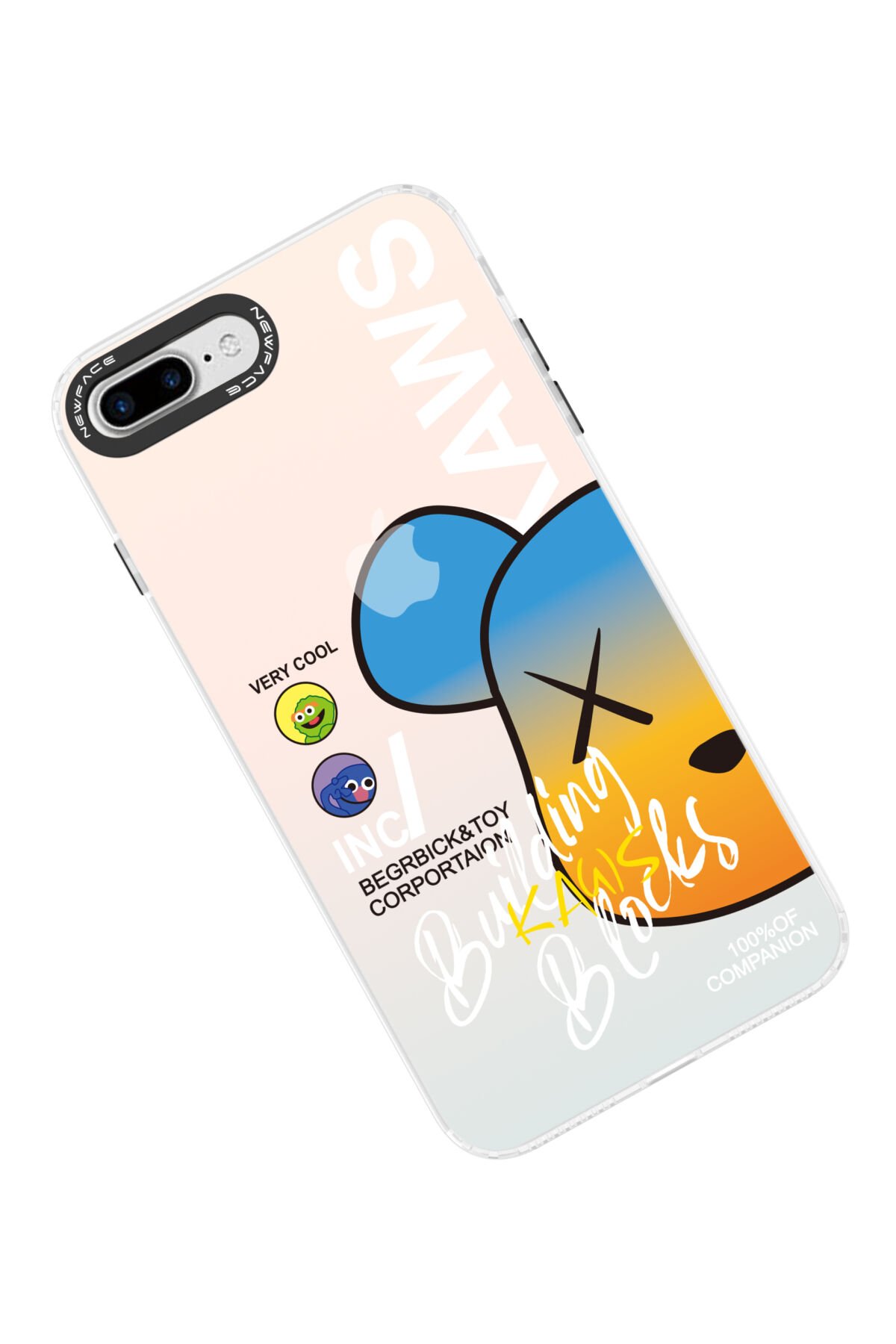 Newface iPhone 7 Plus Kılıf Daisy Simli Magsafe Kapak - Siyah