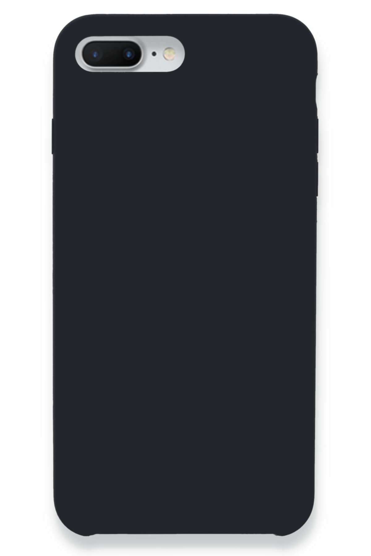 Newface iPhone 8 Plus Kılıf Palm Buzlu Kamera Sürgülü Silikon - Siyah