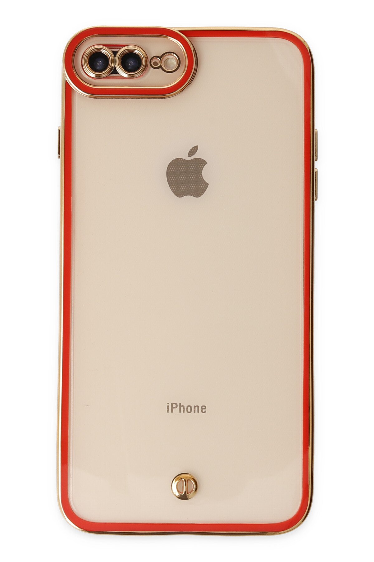 Newface iPhone 7 Plus Kılıf Coco Karbon Silikon - Kırmızı
