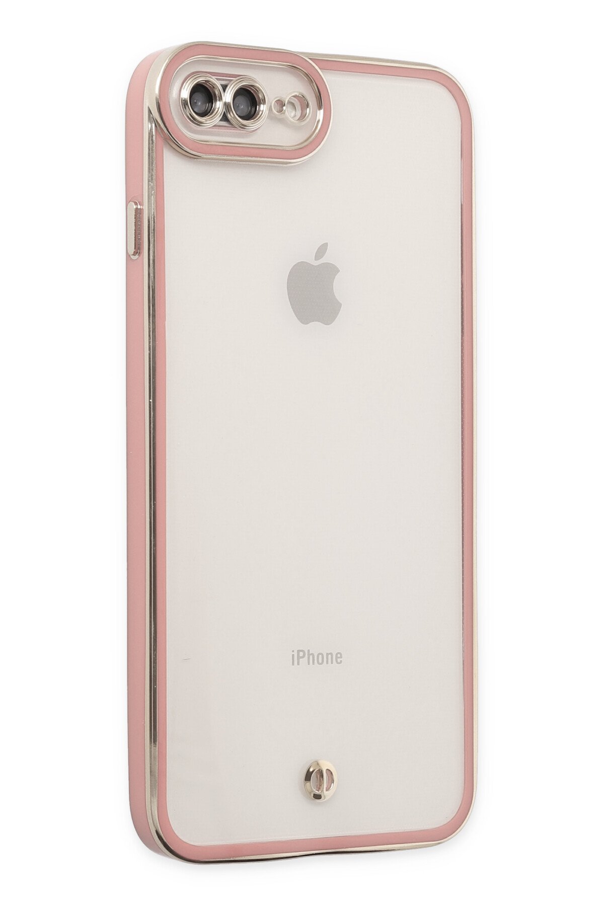 Newface iPhone 7 Plus Kılıf Liva Lens Silikon - Rose