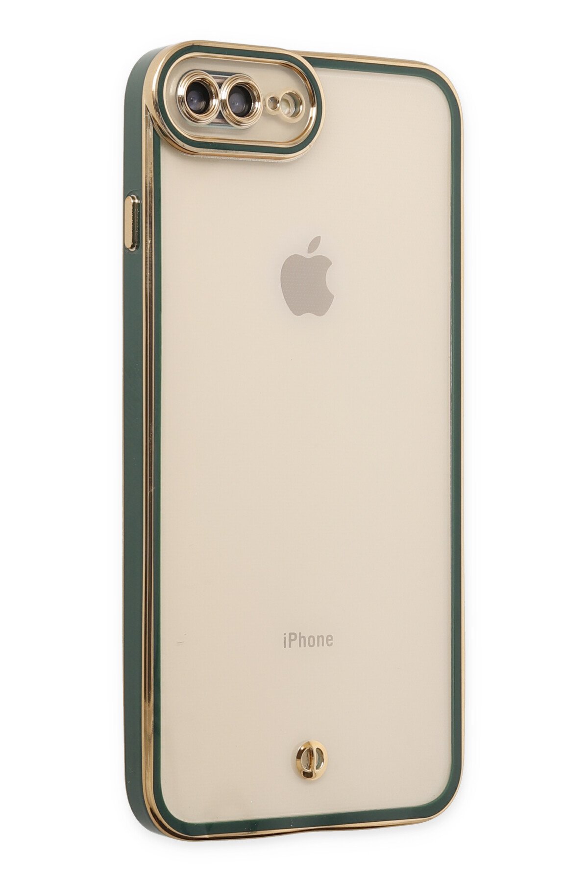 Newface iPhone 7 Plus Kılıf Coco Deri Silikon Kapak - Sarı