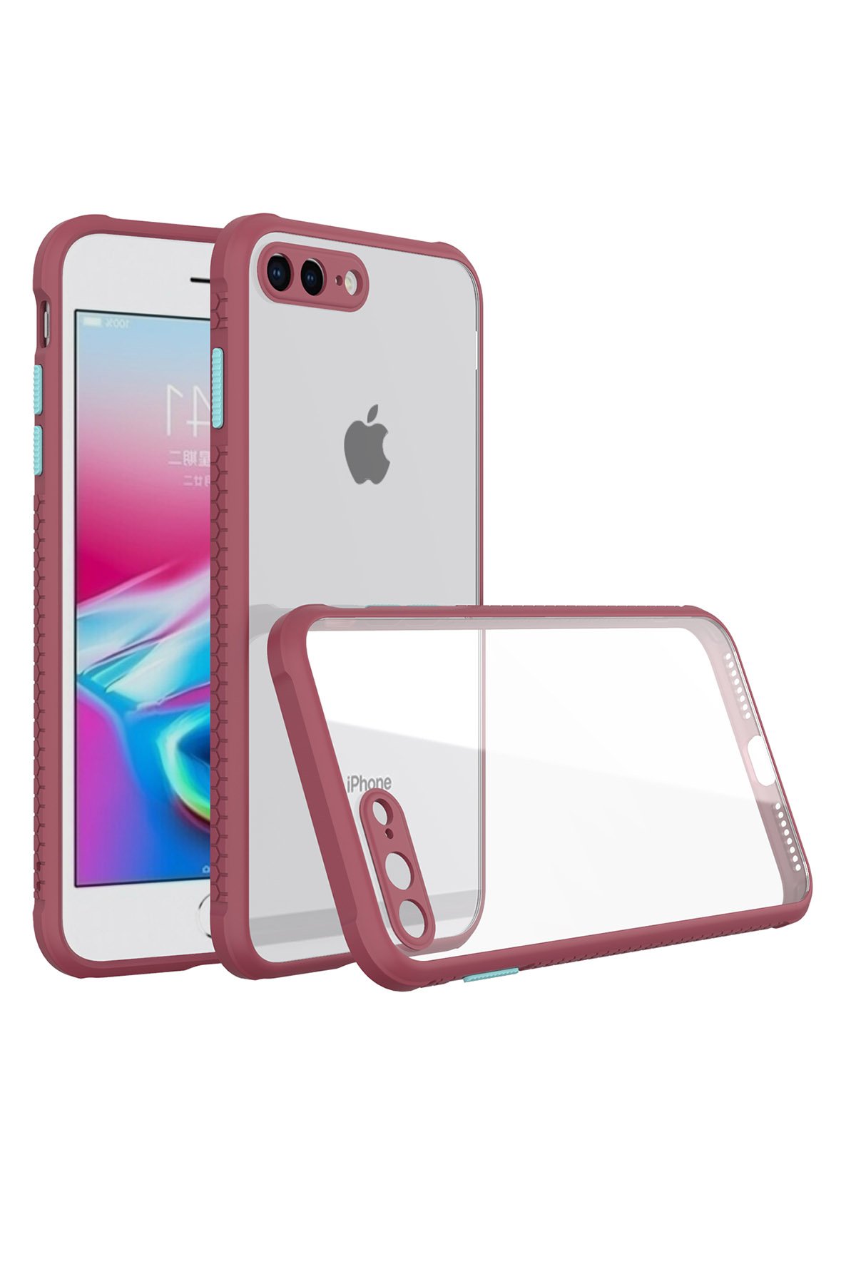 Newface iPhone 7 Plus 18D Cam Ekran Koruyucu - Beyaz