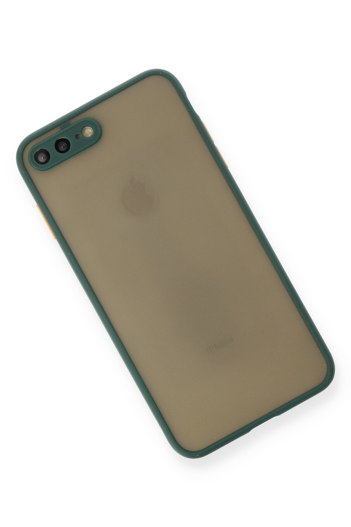 Newface iPhone 7 Plus Kılıf Zegna Yüzüklü Silikon Kapak - Kırmızı