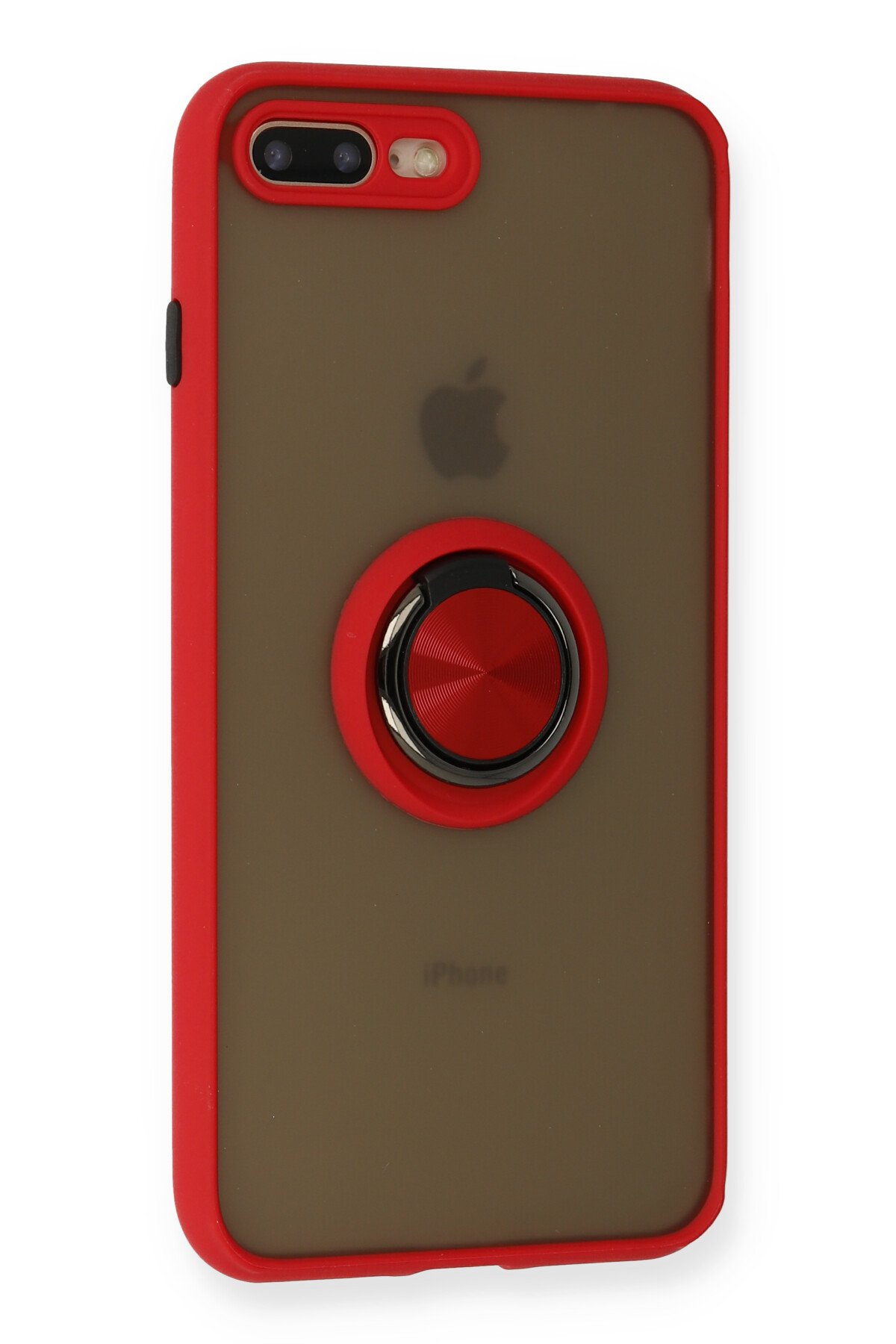 Newface iPhone 7 Plus Kılıf Nano içi Kadife Silikon - Siyah