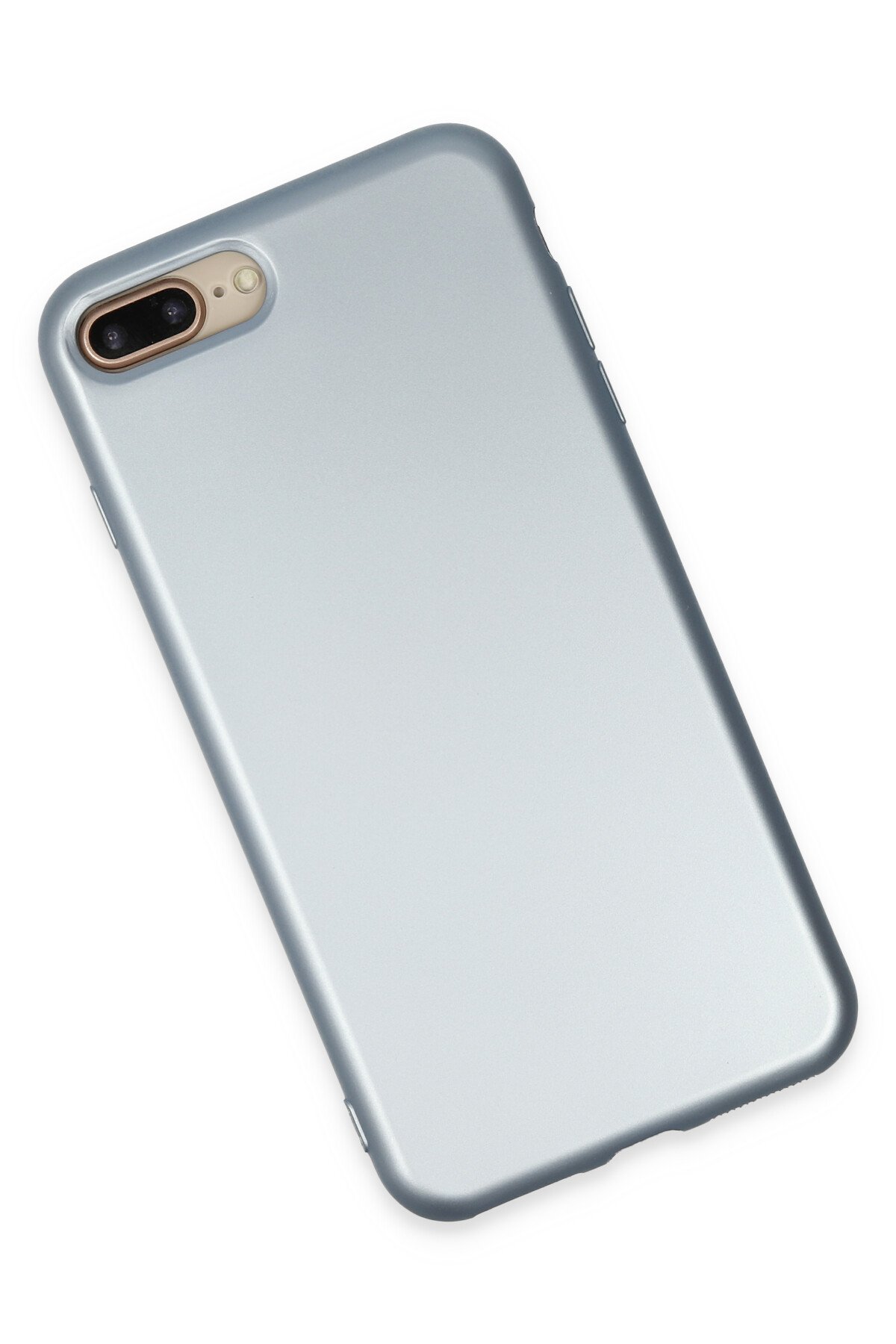 Newface iPhone 7 Plus Kılıf Coco Deri Silikon Kapak - Gold