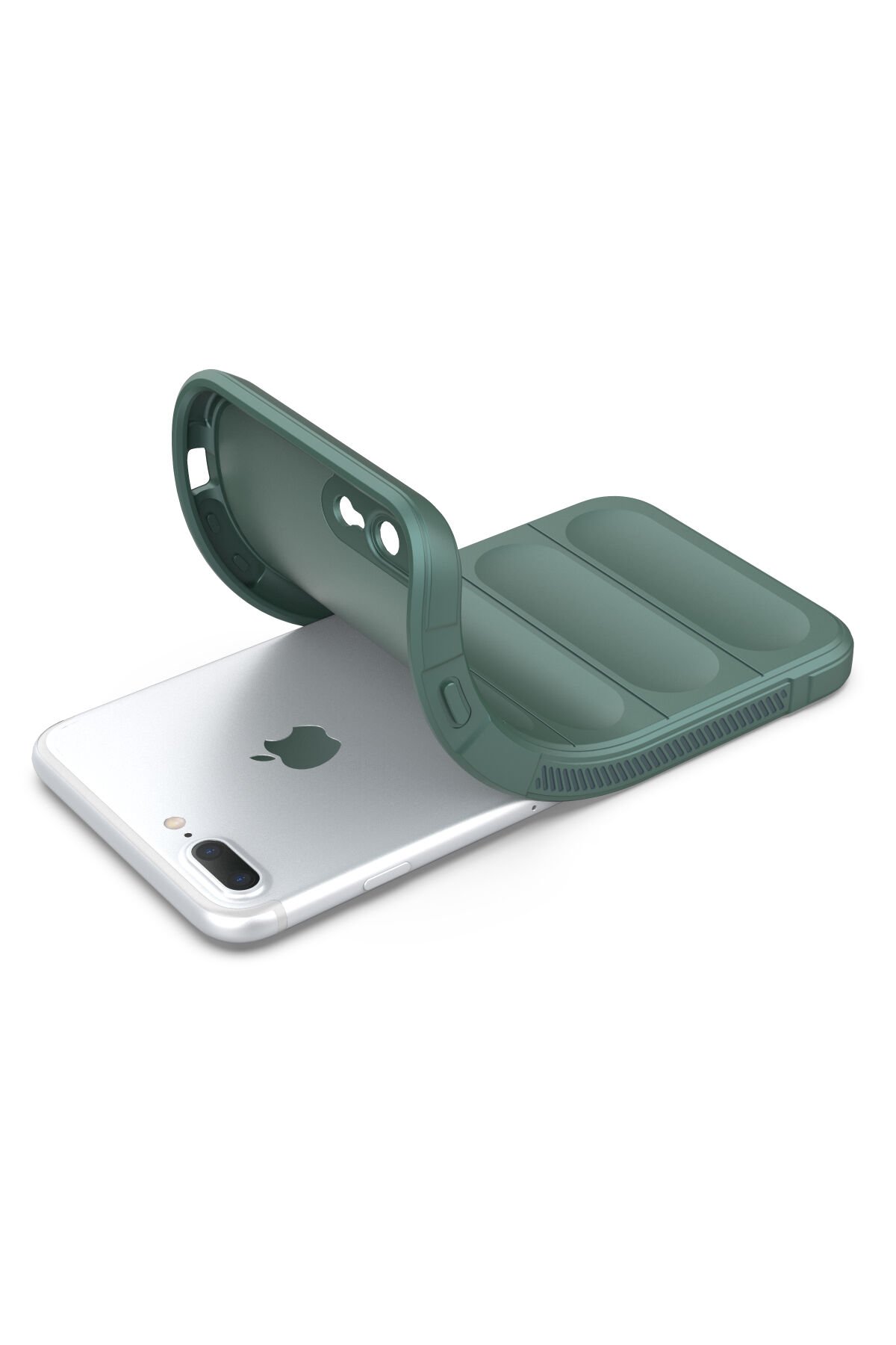 Newface iPhone 7 Plus Kılıf Nano içi Kadife Silikon - Sarı