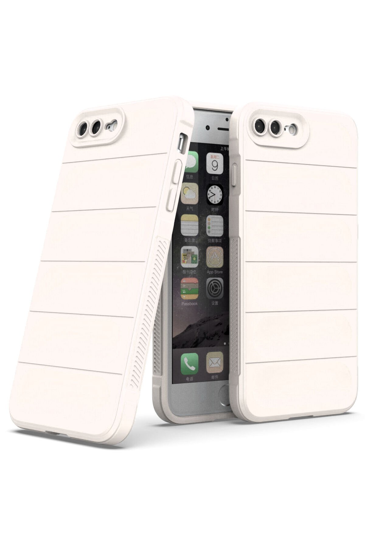 Newface iPhone 7 Plus Kılıf Zuma Kartvizitli Yüzüklü Silikon - Lacivert