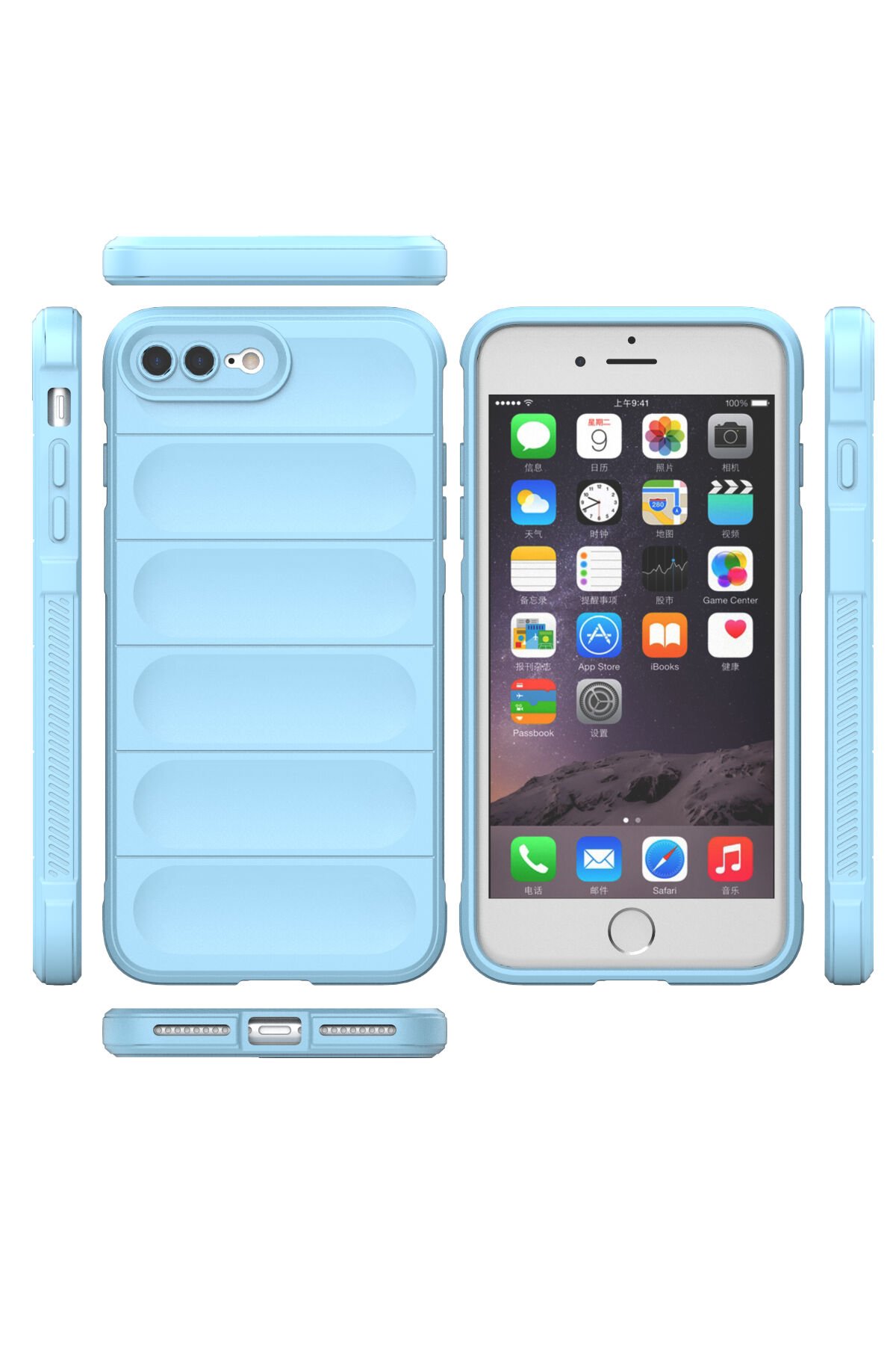 Newface iPhone 7 Plus Kılıf Esila Silikon - Kırmızı