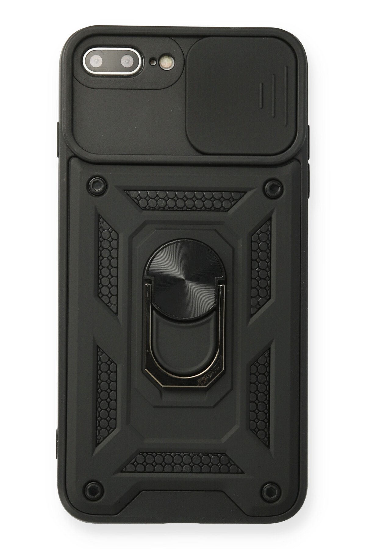 Newface iPhone 7 Plus Kılıf Coco Deri Standlı Kapak - Sarı