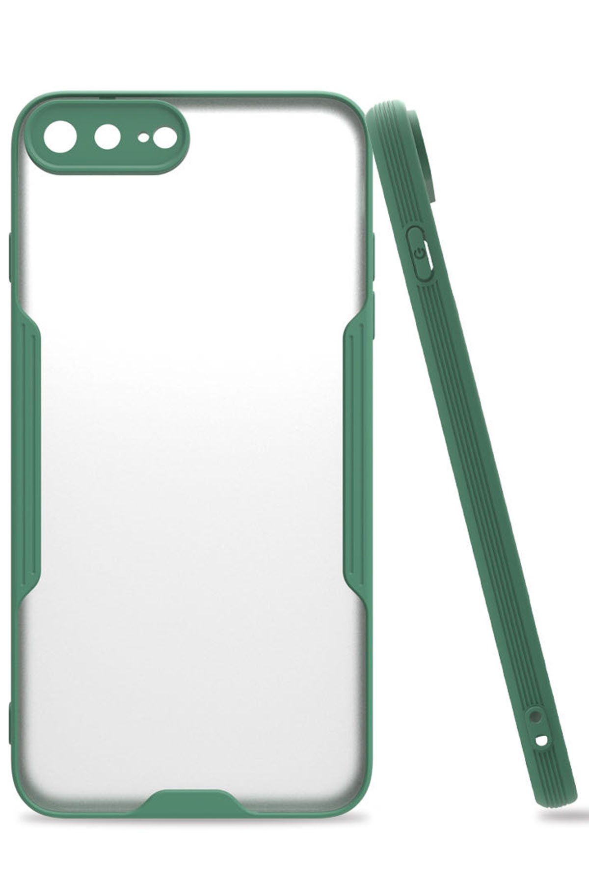 Newface iPhone 7 Plus Kılıf Coco Deri Standlı Kapak - Yeşil