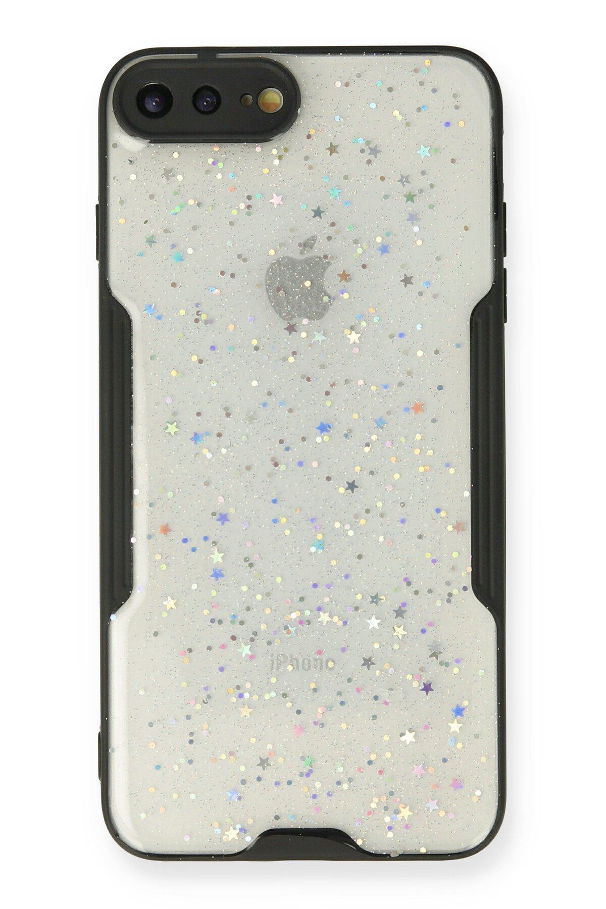Newface iPhone 7 Plus Kılıf Palm Buzlu Kamera Sürgülü Silikon - Sarı
