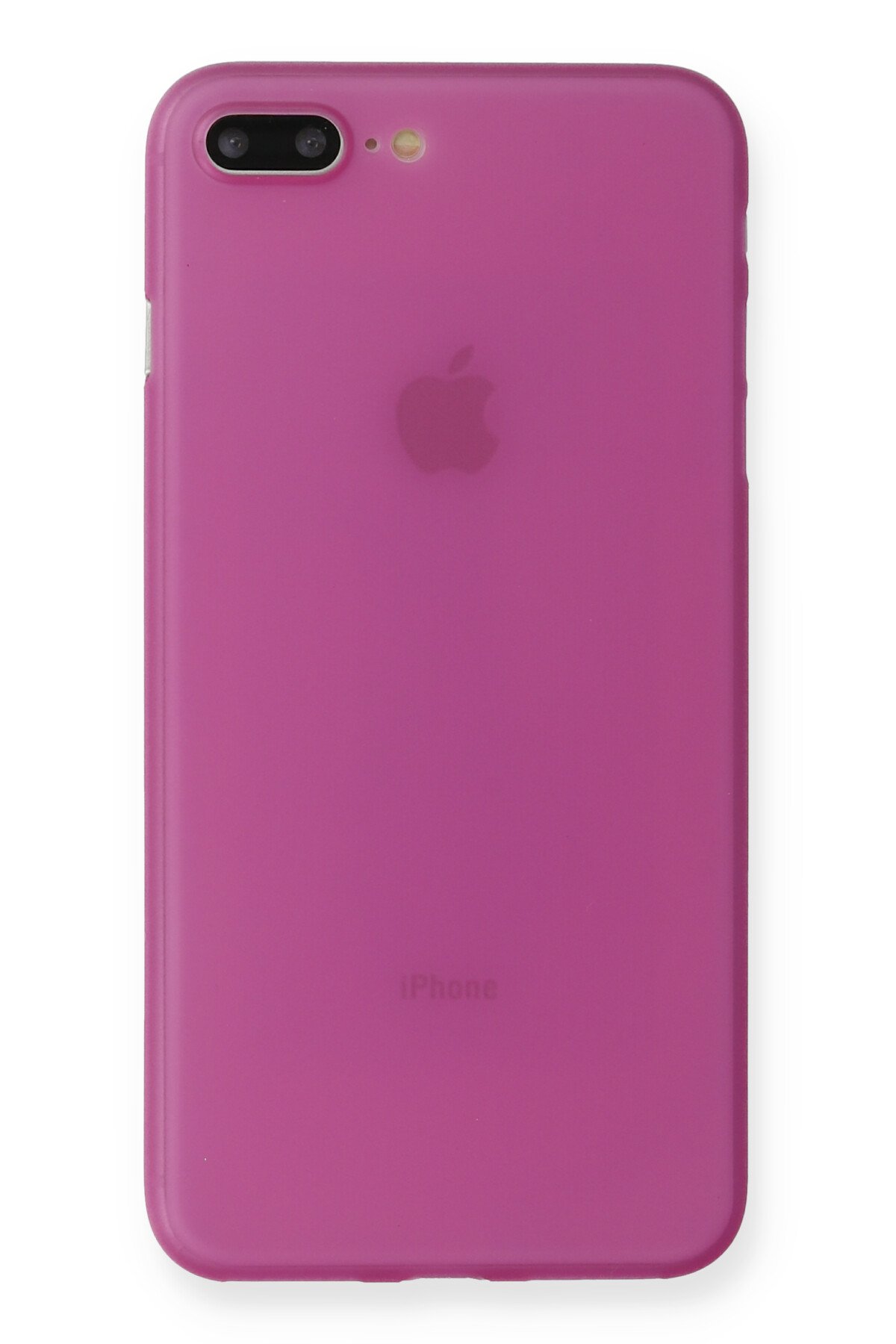 Newface iPhone 7 Plus Kılıf Coco Deri Silikon Kapak - Mor